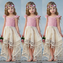 Toddler Infant Baby Girls Sleeveless Tutu Dress Party Princess Dresses Sundress - £5.20 GBP