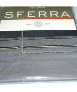 Sferra Dario King Sham Indigo Blue Striped Egyptian Cotton Sateen New Ir... - €38,94 EUR