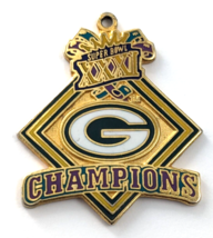 1997 Super Bowl XXXI Champions NFL Green Bay Packers G Logo Enamel Charm Pendant - $12.59