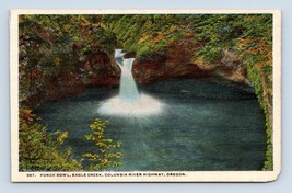 Punch Bowl Falls Eagle Creek Columbia River Highway Oregon UNP WB Postcard L15 - £3.23 GBP
