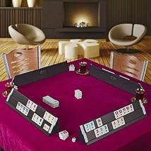 LaModaHome Star Deluxe Polished Dark Wooden Rummy/Okey/101 Game Set with Tile Co - £77.63 GBP
