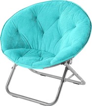 Aqua Faux Fur Saucer Chair From Urban Shop. - $56.94