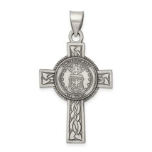 Sterling Silver U.S. Air Force Cross Necklace - £118.46 GBP