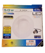 CTL 3 Inch Dimmable Smooth Led Recessed Light Lamp 50 Watt - $32.56 CAD