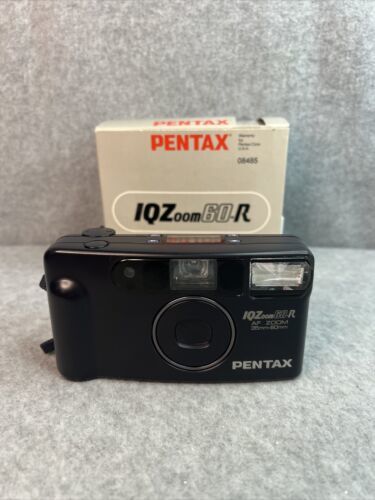 Pentax IQ Zoom 60-R  35mm Point & Shoot Film Camera Tested Works - £31.33 GBP