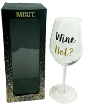 J.C. Penny Wine Glass Mix-it Wine Not Over Sized Glass NWT - £10.29 GBP