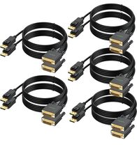DisplayPort to DVI Cable 6FT 10-Pack, DP to DVI Cables Cord with Compute... - $59.28