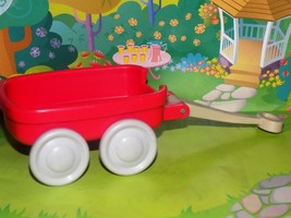 Fisher Price Loving Family Dream Dollhouse Red wagon with grey wheels RARE - £6.98 GBP