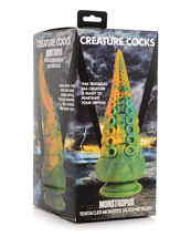 Creature Cocks Monstropus Tentacled Monster Silicone Dildo - Green/yellow - £56.61 GBP