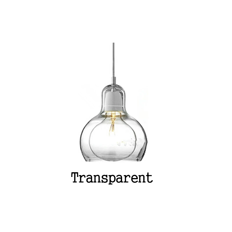 Modern Pendant Lights Clear Amber Gl Lampshade Loft Pendant Lamps E27 220V Dinni - £143.64 GBP