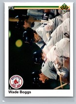 1990 Upper Deck #555 Wade Boggs Card Boston Red Sox - £0.78 GBP