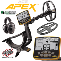 Garrett Ace Apex Multi-Flex Multi-Frequency Metal Detector with Waterproof Coil - £397.54 GBP