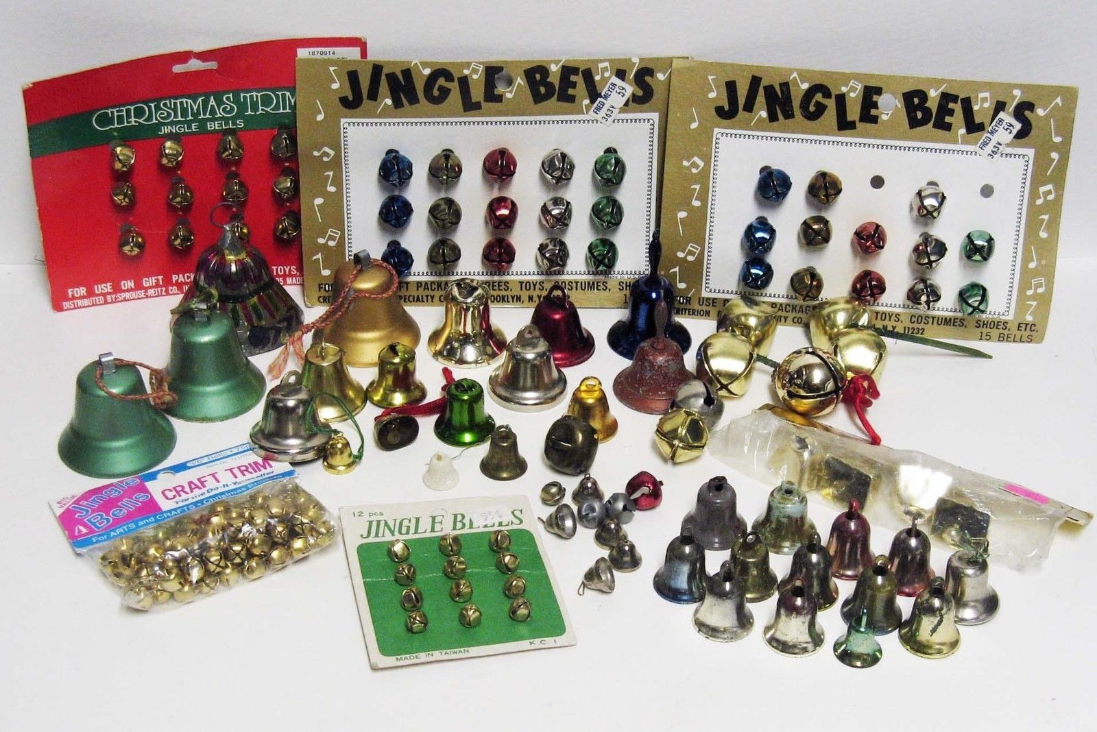 Large Lot of Jingle Bells - Metal & Plastic - $15.00