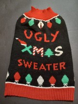 Christmas Dog Outfit Sweater Ugly Christmas Size Medium - £7.98 GBP