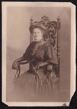 Kristine Kullander Thoresen (Wife of John M.) Antique Photo, ca. 1910 - £13.14 GBP