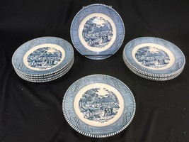(10) Currier &amp; Ives Harvest - Royal Made in USA - Lot of 10 Plates 6.25&quot;... - $24.99