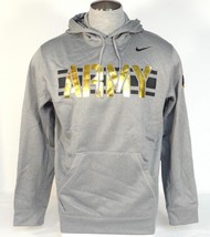 Nike Therma-Fit Collegiate Gray Army Hooded Sweatshirt Hoodie Mens NWT - £63.74 GBP