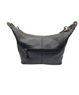 The Sak Women's Shoulder Bag Black Vegan Leather Zipper Pockets Medium - $23.99