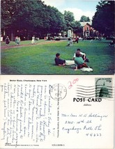 New York Chautauqua Institution Bestor Plaza Posted to OH in 1976 VTG Postcard - £7.35 GBP