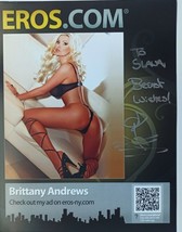 Autographed Signed By Adult Porn Brittany Andrews 8&quot;x 10&quot; Photo w/COA - £12.33 GBP