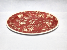 WAVERLY Garden Room 14.5&quot; x 11.25&quot; Oval Serving Platter - FRUIT TOILE PA... - $35.29 CAD