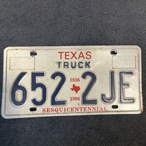 Texas Truck Sesquicentennial Vintage License Plate 1836-1986 - £19.53 GBP