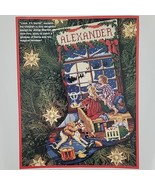 Waiting for Santa Needlepoint Stocking Kit Dimensions 9084 XMAS 1993 Mad... - $175.80 CAD