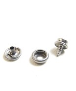 Snap Cap &amp; Socket, Stainless Steel w/ 3/8" Inch #8 Wood Screw Stud - $7.22+