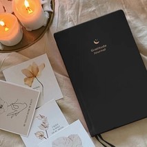 The Gratitude Journal 2024, Black Hardcover Bookmark,5 minutes Daily Wel... - $41.99