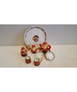 Vintage Collectible Mini Resin Tea Set Featured Christmas Three Kings Th... - $330.88 MXN