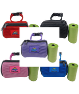 American River Multi-Purpose Double Zip Closure Poop Bag Holder - 5 Colors - $13.70 CAD