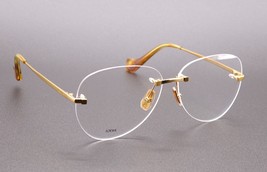 New Loewe LW50025U 028 Gold Rimless Authentic Eyeglasses Frame Rx 61-13 - £128.53 GBP