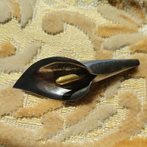 LATON TAXCO Vintage Modernist Mexico Sterling 925 Calla Lily Flower Brooch Pin - £55.50 GBP