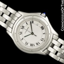 Cartier Cougar Panthere Unisex Ss Steel Watch - Mint With Warranty - £1,881.98 GBP