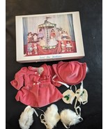 1950&#39;s Terri Lee Velveteen Coat Set Muff Mitten 3630C 16 In Doll Complet... - £156.04 GBP