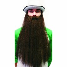 HMS Double Z Brown Beard 20 Inch Long, Brown, One Size - £14.55 GBP