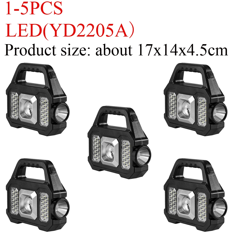 1-5PCS Portable Solar Lantern LED USB Charging Handheld Spotlight With 6 Modes S - £163.57 GBP