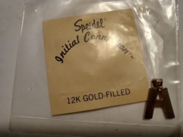 Vintage Speidel Initial Conection 12K Gold Filled Letter Pendants Letter A - £11.73 GBP