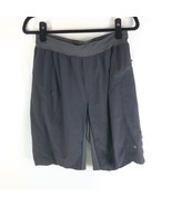 Lululemon Men&#39;s Surge Running Shorts Zip Pocket Elastic Waist Black Size... - £34.78 GBP