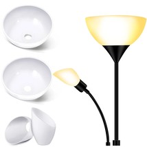 4 Pack Plastic Lampshade Set, 2 Pack 10 Inch Bowl Lamp Shade 2 Pack 1.65 Inch Ho - £29.89 GBP