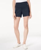 allbrand365 designer Womens Activewear Zip Pocket Shorts,Deep Twilight,18 - $47.89