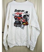 Vintage 90s Snap-On Racing Herbert  Sweatshirt Single Stitch White XXL 8... - $59.74