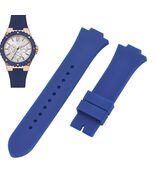 Overdrive Womens W0149L5 11mm Blue Rubber Watch Strap For Guess - $29.99