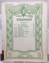 Vintage R. Krentzlins Marcella Sheet Music Op. 117 Valse Lyrique - £7.17 GBP