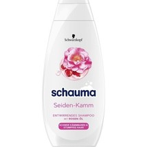 Schwarzkopf Schauma SILK Shampoo w/ rose oil  XL 400ml-Made in Germany FREE SHIP - £14.24 GBP