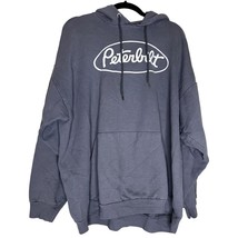 Peterbilt Hoodie Men&#39;s Size 2XL Pullover Sweater Blue White Spell-out Oval Logo - £26.90 GBP