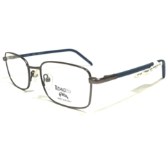 Technolite Flex Kids Eyeglasses Frames TLF6000 GUN Gunmetal Matte Blue 48-16-130 - £37.20 GBP