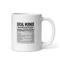 Social Worker Nutritional Facts Coffee &amp; Tea Mug - £16.02 GBP+