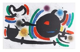 Lithograph from Book i, No. x by Joan Miró i Ferrà 13&quot; x 20&quot; Includes CoA - $467.78