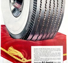 Goodrich Silvertown Tires 1948 Advertisement Automobilia Velvet Pillow D... - £39.49 GBP